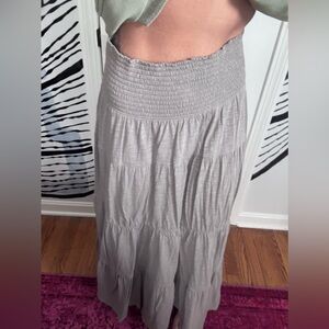 Gray Women's Maxi Skirt